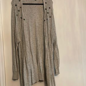 Gray cardigan